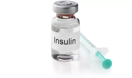 Insulinflasche mit Spritze