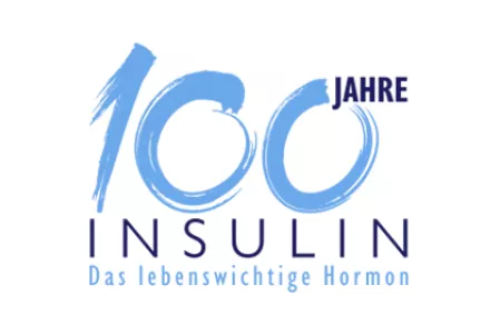Logo 100 Jahre Insulin mit Claim Hero-Bild Logo 100 Jahre Insulin mit Claim Hero-Bild