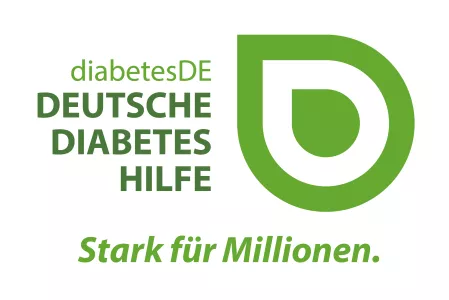 Logo diabetesDE neu mit Slogan Logo diabetesDE neu mit Slogan