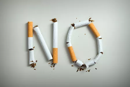 Zigaretten gelegt als "No" Zigaretten gelegt als "No"