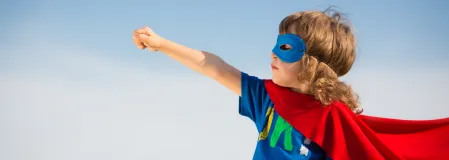 Kind als Superheld Kind als Superheld