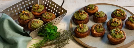 Gefüllte Riesenchampignons Gefüllte Riesenchampignons