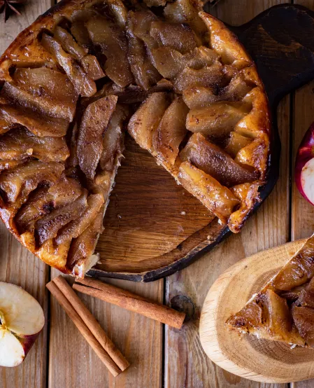 Apfelkuchen Apfelkuchen mit viel Zimt