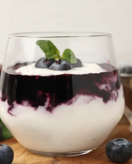 Joghurt mit Blaubeeren