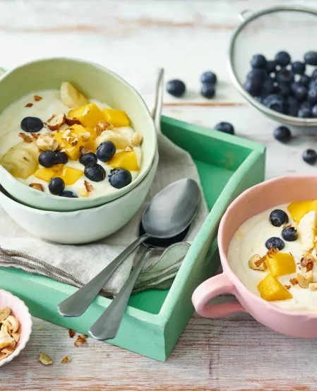 Fruchtquark mit Nüssen Fruchtquark mit Nüssen