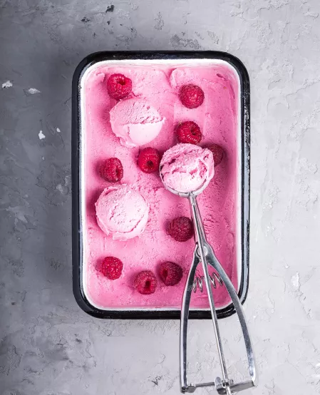 Himbeer-Joghurt-Eis Himbeer-Joghurt-Eis