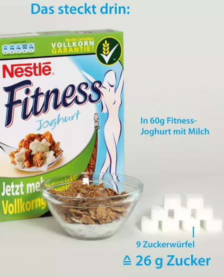 Nestle Müsli mit Text
