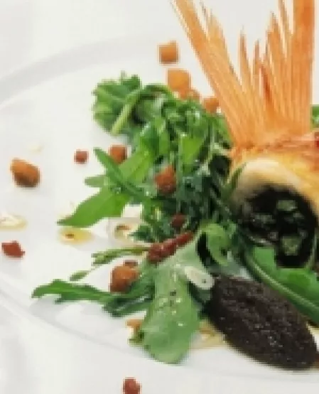 Fisch auf Salat Fisch auf Salat