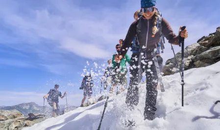 Wandern im Schnee bei Dialetics xAlps 2026