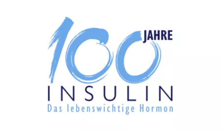 Logo 100 Jahre Insulin mit Claim Hero-Bild Logo 100 Jahre Insulin mit Claim Hero-Bild