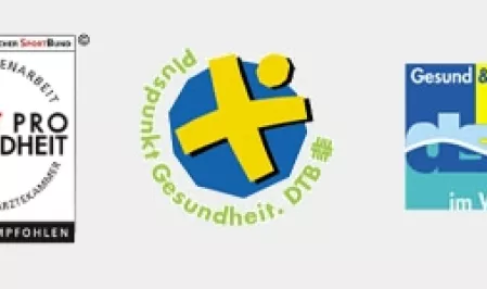 Qualitätssiegel SPORT PRO GESUNDHEIT Logo Qualitätssiegel SPORT PRO GESUNDHEIT Logo