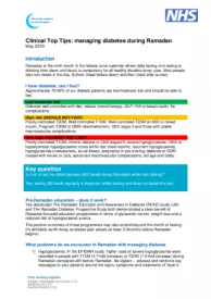 Top-Tips: Diabetes und Ramadan