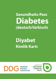 Deckblatt Gesundheits-Pass Diabetes (deutsch/türkisch)