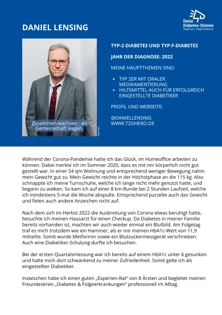 Lautsprecher Daniel Lensing beim Diabetes-Lauf 2026