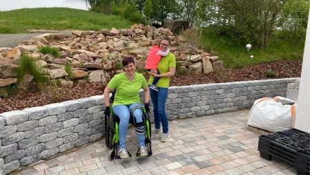 Carolin Peter und Isabel Niedrighaus vom Diabeteszentrum Minden beim Diabetes-Lauf