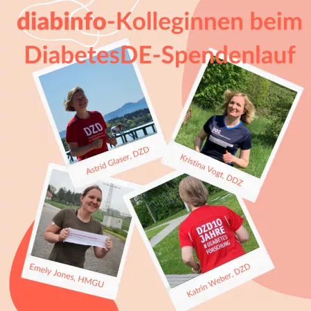 Das diabinfo-Team beim DiabetesDE-Spendenlauf 