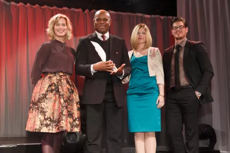 Diabetes Charity Gala 2015 Valerie Niehaus, George Ezeani, Jenny und Julien Fuchsberger