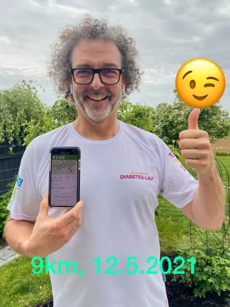 Ulrich Kluger beim Diabetes-Lauf