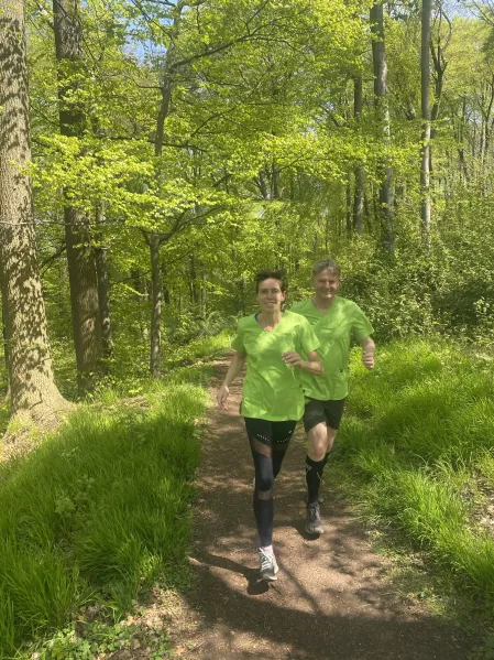 Roswitha und Dr. Meinolf Behrens aus dem Diabeteszentrum Minden beim Diabetes-Lauf