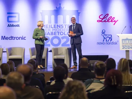 MDMD/WDT 2024: Nicole Mattig-Fabian und Professor Andreas Neu