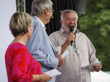 Diabetes-Sommertour 2024: Andrea Ballschuh, Dr. Jens Kröger und Harry Wijnvoord