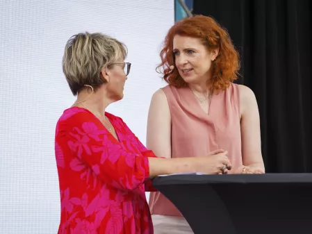 Diabetes-Sommertour 2024: Andrea Ballschuh und Monica Lierhaus