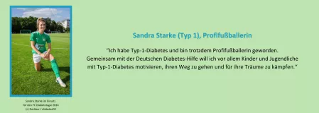 Unsere Botschafterin Sandra Starke Unsere Botschafterin Sandra Starke