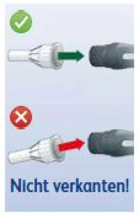 Insulininjektion: Aufschrauben Insulininjektion: Aufschrauben