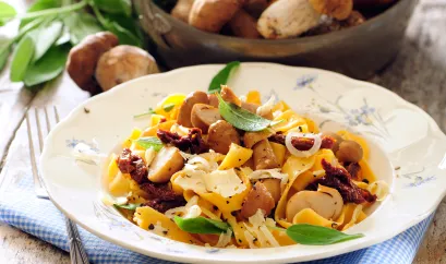 Papardelle mit Pilzen und Salbei