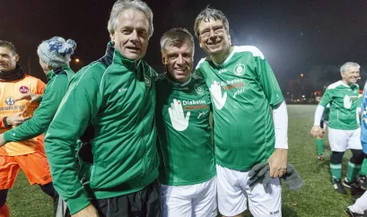 Fußballspiel Traditionsmannschaft Nürnberg gegen FC Diabetologie