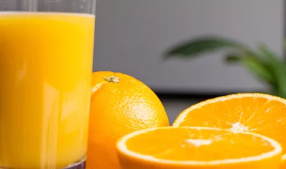 Orangensaft im Glas