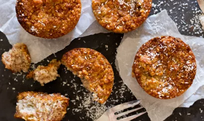Kokosmuffins mit Limette
