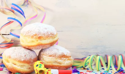 Karneval - Fasching - Berliner - Krapfen