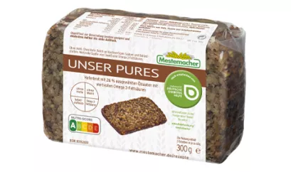 Mestemacher Unser Pures mit Empfehlungsbutton diabetesDE