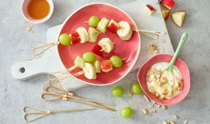 Obstspießchen mit Dip