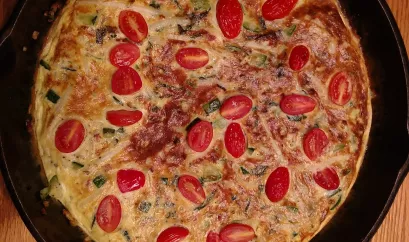 Erbsen-Paprika-Omelett