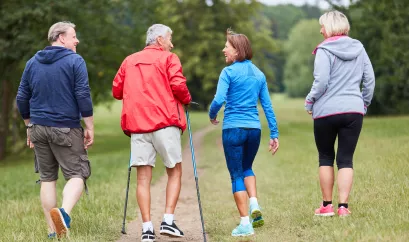 Sportgruppe beim Laufen