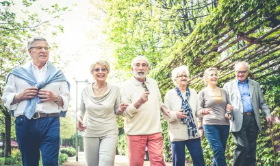 Menschengruppe beim Reha-Sport