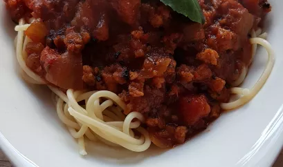 Spaghetti mit Veggie Bolognese