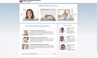 Meine Gesundheitsakademie Lernportal Screenshot