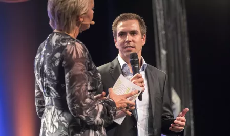 Inka Bause und Philipp Lahm auf der Gala 2017