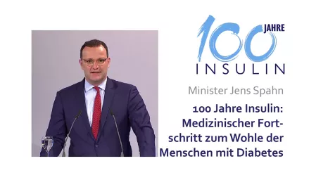 Jens Spahn über die großen Fortschritte der Diabetesforschung in den letzten 100 Jehren