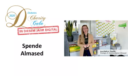 Scheckübergabe Almased Gala 2020